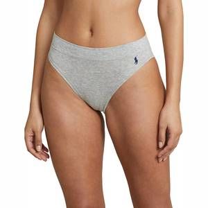 NEW POLO RALPH LAUREN high cut briefs panty in heather grey